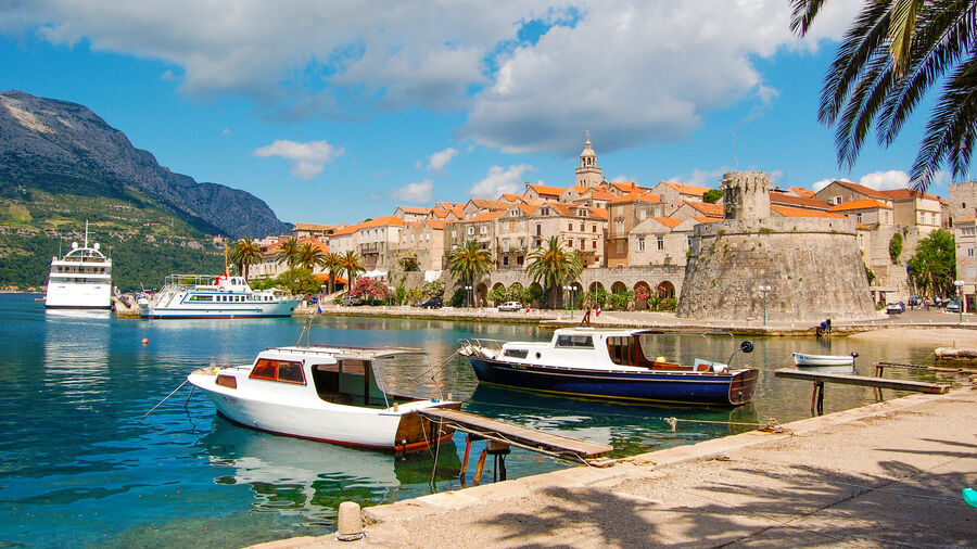 Du lịch Châu Âu tự túc - Du lịch Croatia tự túc - Korcula Harbor Du lịch Châu Âu tự túc - Du lịch Croatia tự túc - Korcula Harbor