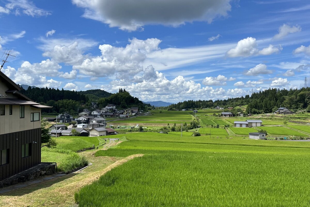Countryside view from Magome bus terminal
